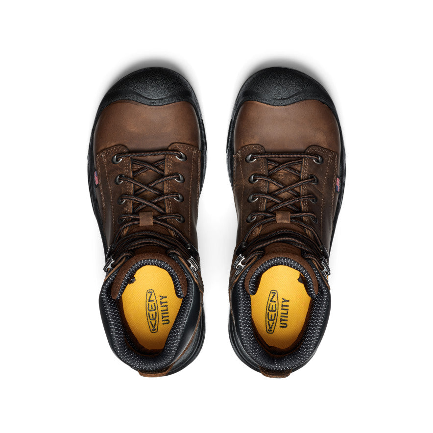 Men's Mt Vernon II 6 Waterproof Boot (Steel Toe) | Dark Earth/Black - Image 4